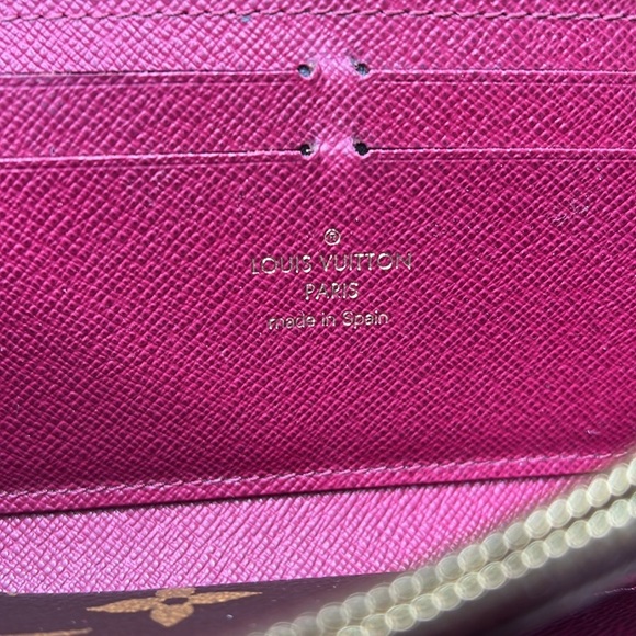 Louis Vuitton Clemence Logo Fucia Zippy Long Zip Around Clutch Wallet Box Papers - Picture 7 of 14